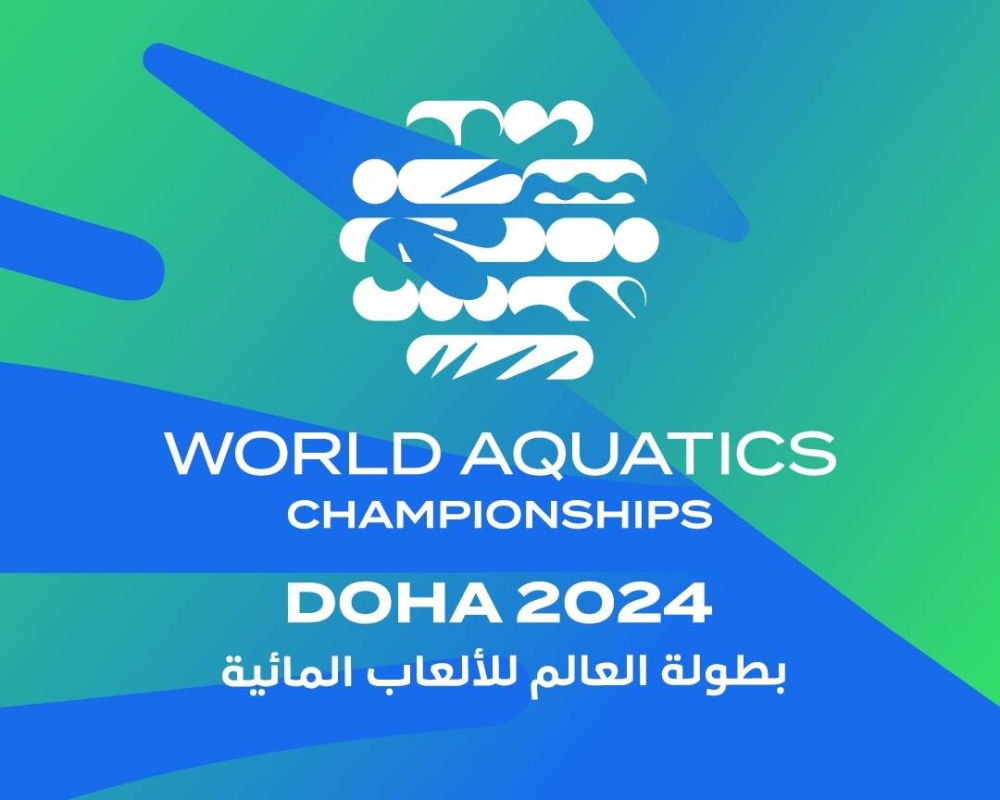 Official logo, brand of World Aquatics Championships Doha 2024